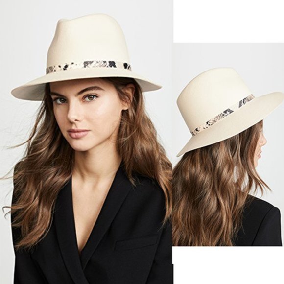 rag & bone Accessories - RAG & BONE RARE Floppy Brim Fedora In Cream Medium